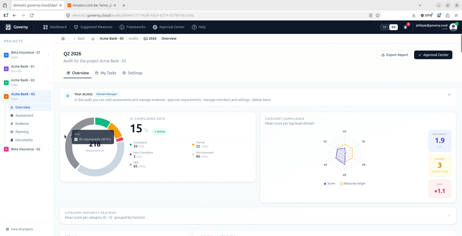 Evidence upload demo