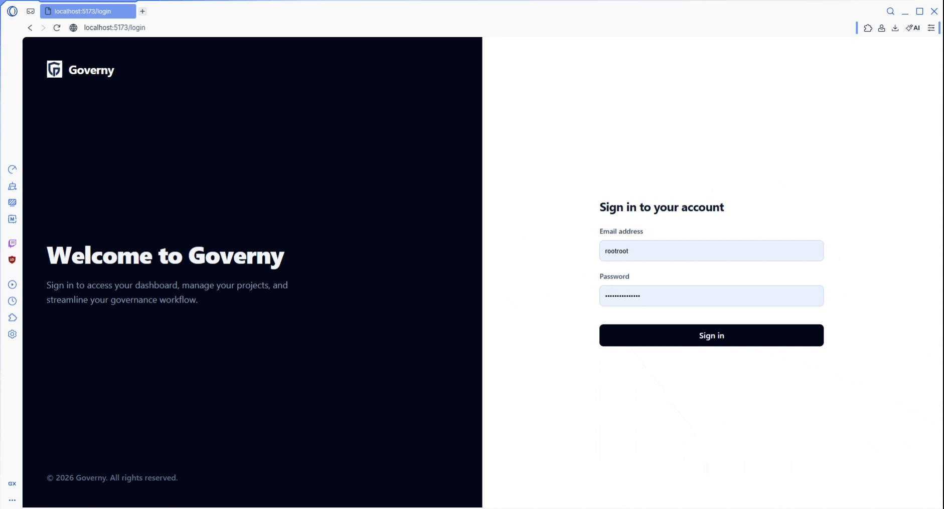 Login demo